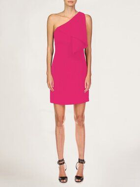 Halston Heritage Brigitte Flounce Dress - Size 6